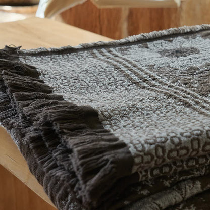 Ownkoti Vintage Sunflower Pure Cotton Tassel Blanket - image 5