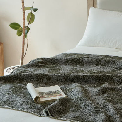 Ownkoti Vintage Floral Pure Cotton Tassel Blanket - image 4