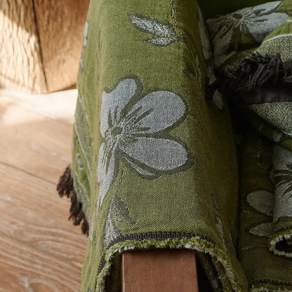 Ownkoti Elegant Floral Pure Cotton Tassel Blanket - image 6