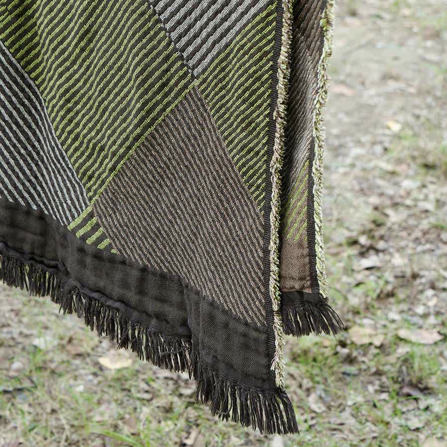 Ownkoti Subtle Striped Cotton Tassel Blanket - image 6