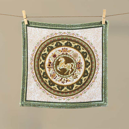 Ownkoti Vintage Horse Zodiac Cotton Gauze Towel - image 1