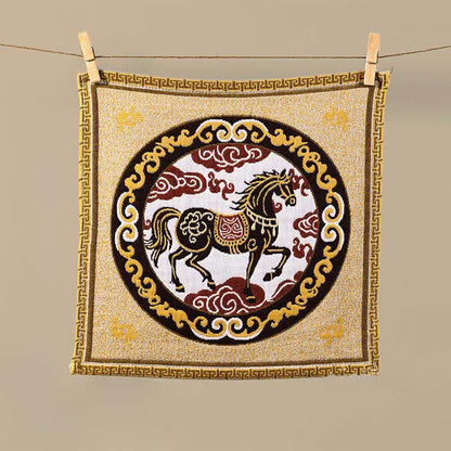 Ownkoti Vintage Horse Zodiac Cotton Gauze Towel - image 3