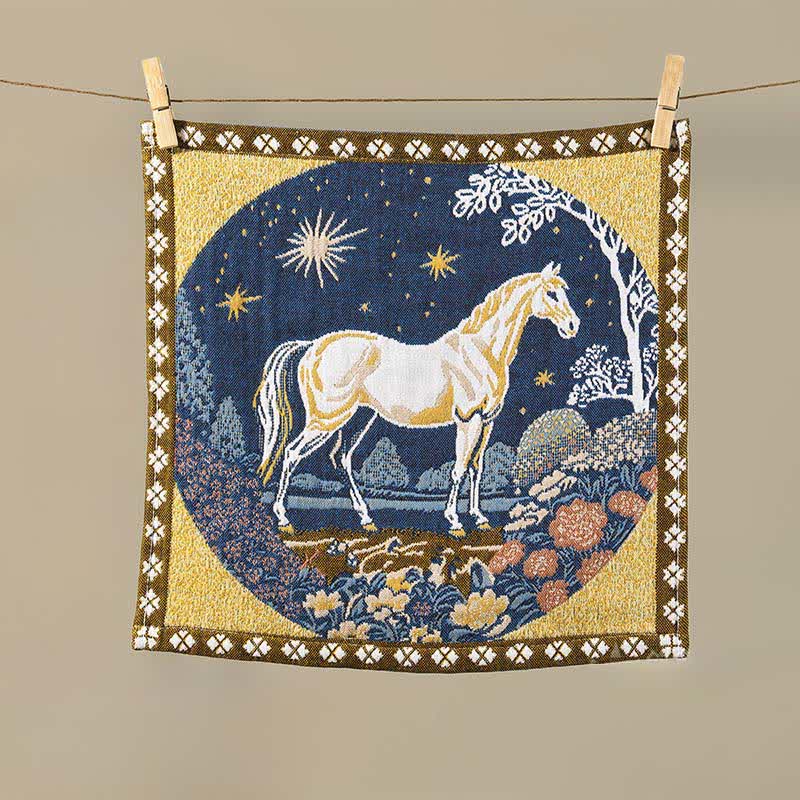 Ownkoti Vintage Horse Zodiac Cotton Gauze Towel - image 2