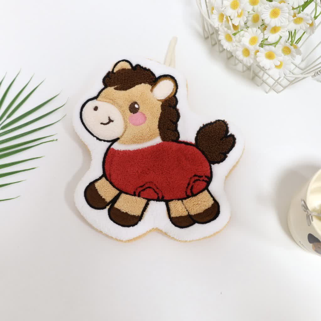 Ownkoti Cartoon Pony Hangable Bathroom Hand Towel - image 3