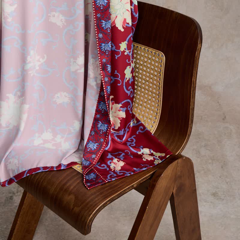 Ownkoti Retro Floral Kimono Style Bathrobe - image 7