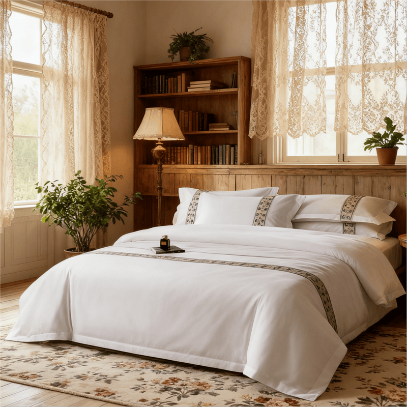 Ownkoti Simple Mediterranean Style Duvet Cover Set(3PCS) - image 1