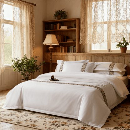 Ownkoti Simple Mediterranean Style Duvet Cover Set(3PCS) - image 1