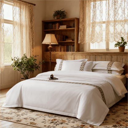 Ownkoti Simple Mediterranean Style Duvet Cover Set(3PCS) - image 1