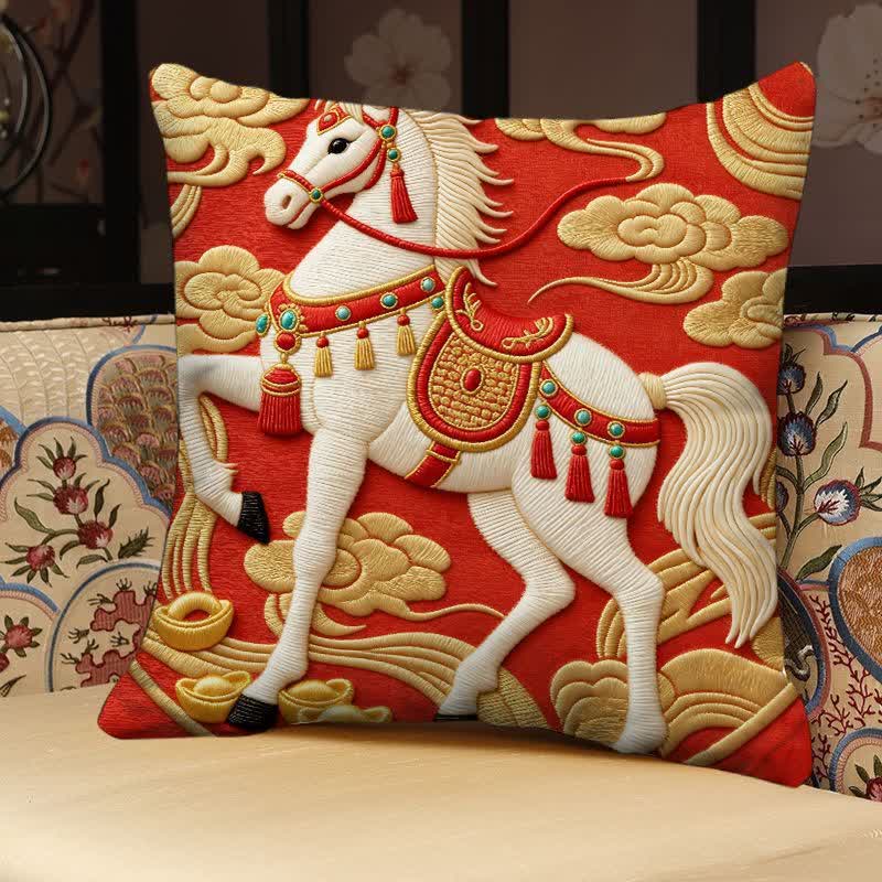Ownkoti 3D Effect Horse Decorative Pillow Cover - image 5