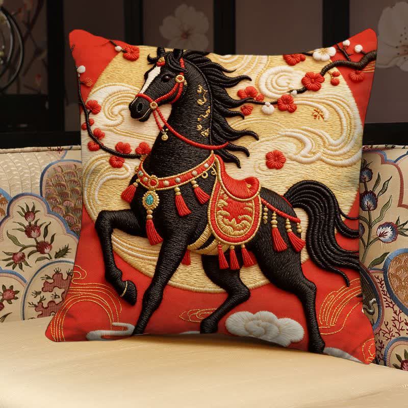 Ownkoti 3D Effect Horse Decorative Pillow Cover - image 2