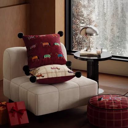 Ownkoti Horse-themed Print Square Throw Pillow Cover - image 2