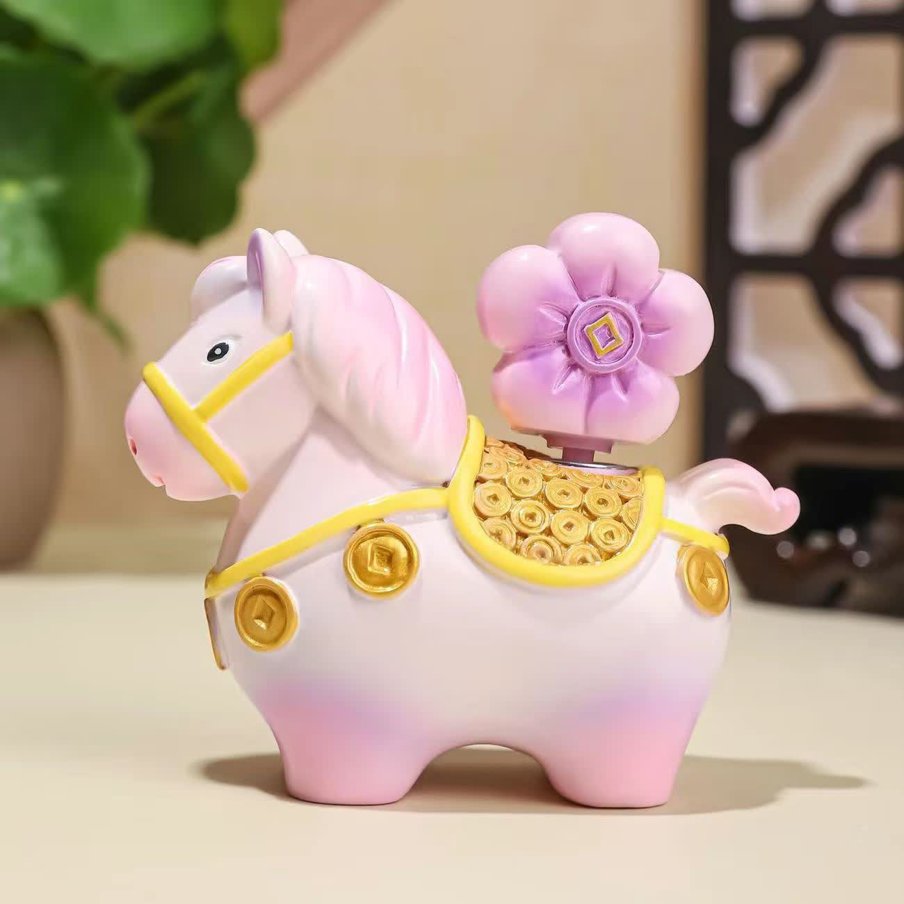 Ownkoti Adorable Pony Resin Decorative Ornament - Pink - 1PC - image 11