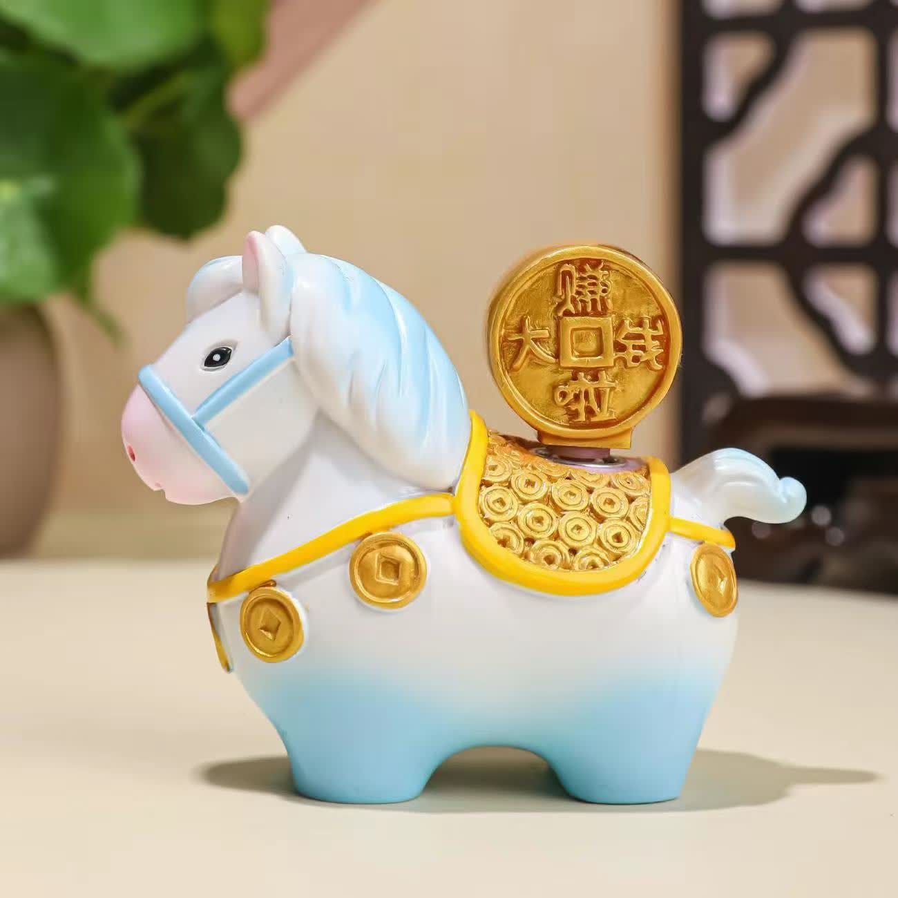 Ownkoti Adorable Pony Resin Decorative Ornament - Blue - 1PC - image 14