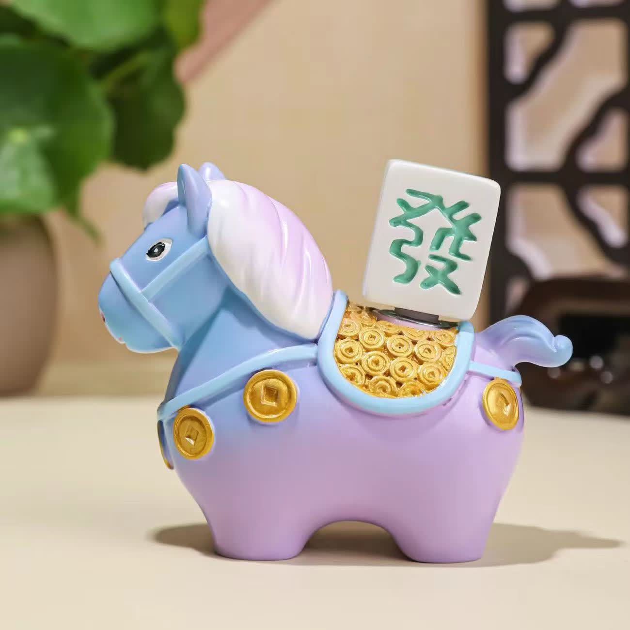 Ownkoti Adorable Pony Resin Decorative Ornament - Purple - 1PC - image 13