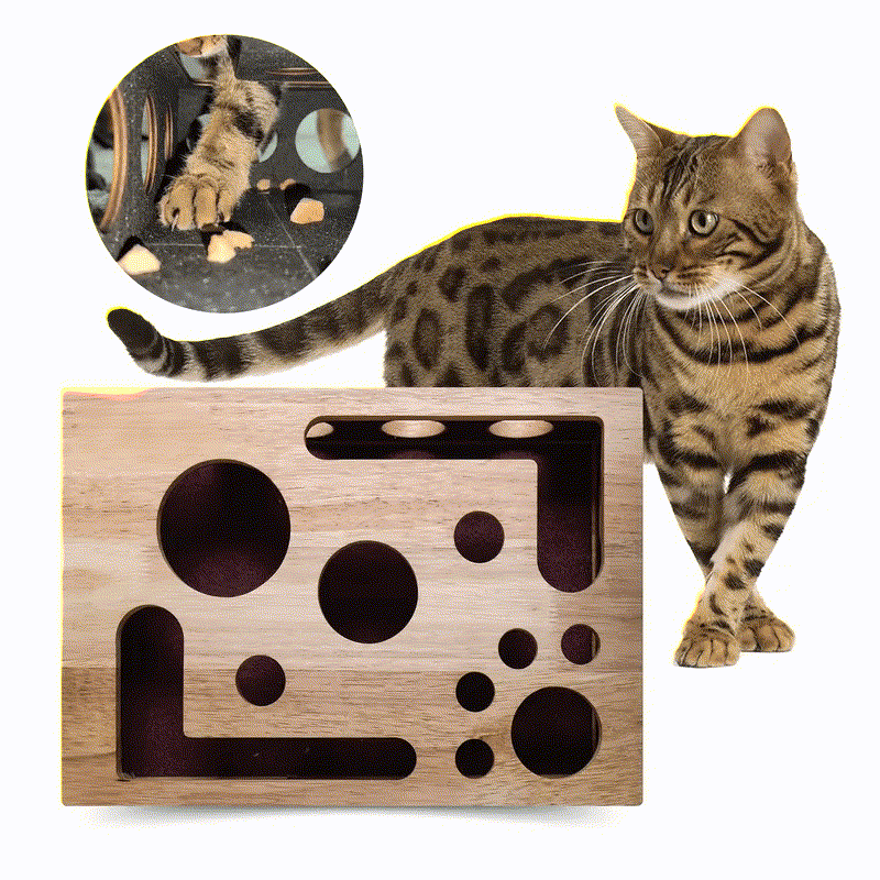 Ownkoti Cat Scratch Puzzle Enrichment Box - 9.84"W x 11.81"L x 2.36"H - 2 PACK(25% OFF) - image 0