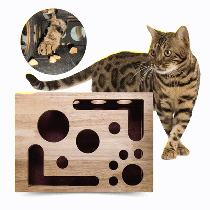 Ownkoti Cat Scratch Puzzle Enrichment Box - 9.84"W x 11.81"L x 2.36"H - 2 PACK(25% OFF) - image 0