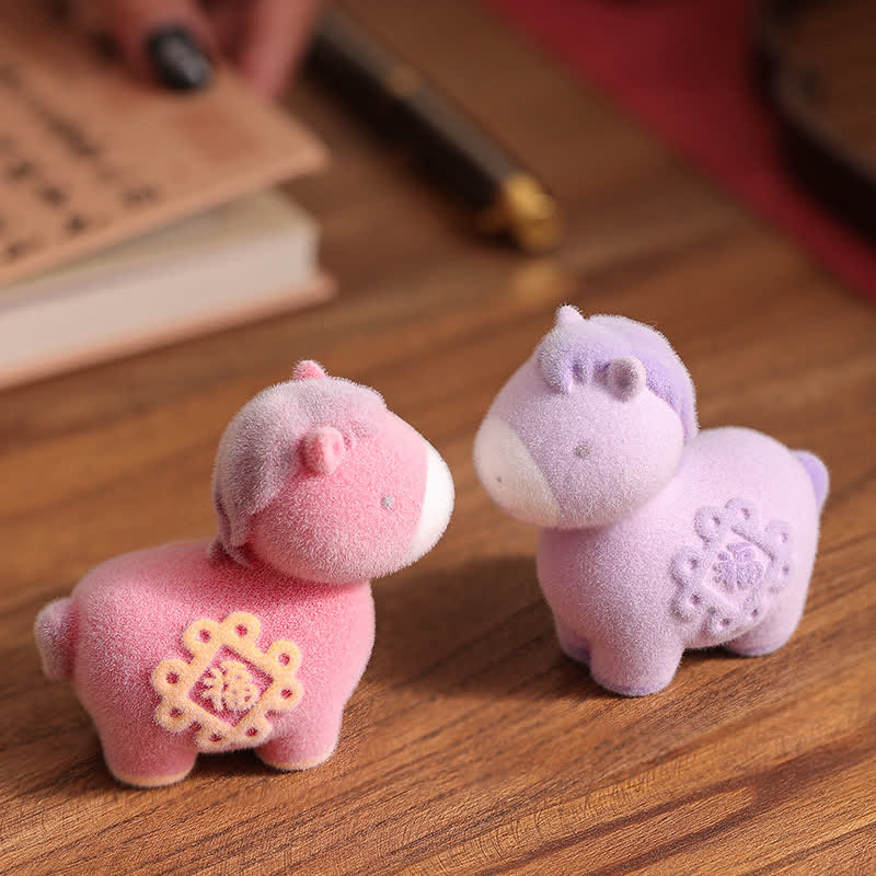 Ownkoti Flocked Pony Resin Decorative Ornament - image 4