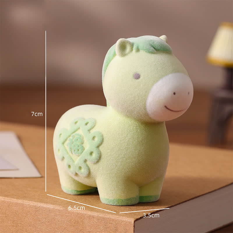 Ownkoti Flocked Pony Resin Decorative Ornament - Green - 1PC - 1.38"W x 2.56"L x 2.75"H - image 9