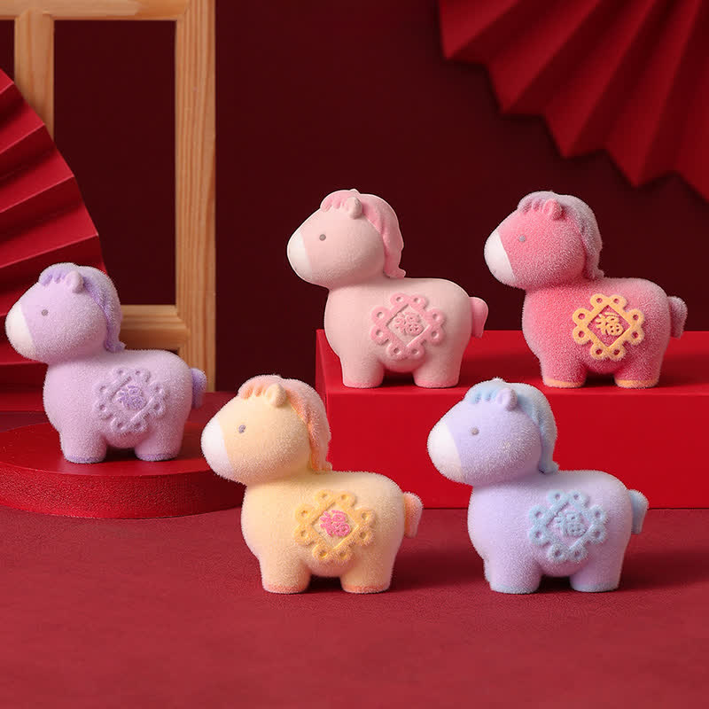 Ownkoti Flocked Pony Resin Decorative Ornament - image 0