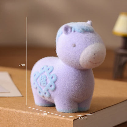 Ownkoti Flocked Pony Resin Decorative Ornament - Blue - 1PC - 1.38"W x 2.56"L x 2.75"H - image 8