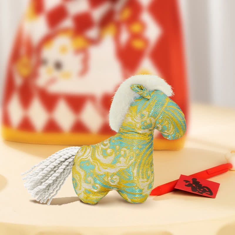 Ownkoti Retro Horse Zodiac Mascot Decor - Yellow - 2PCS - 2.16"W x 4.92"L x 5.51"H - image 6