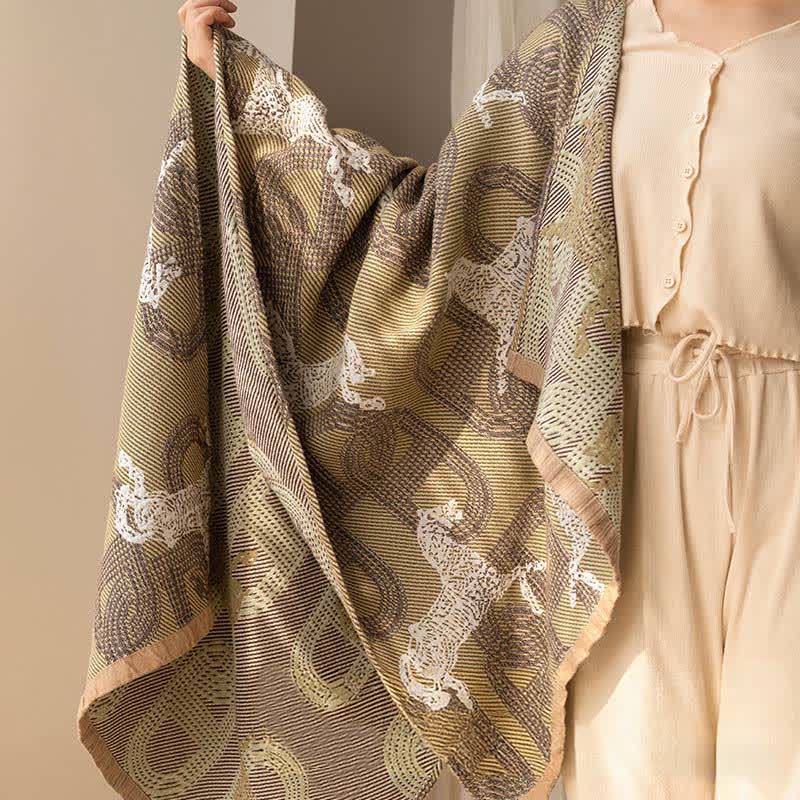 Ownkoti Horse & Geometric Pattern Cotton Bath Towel - image 7