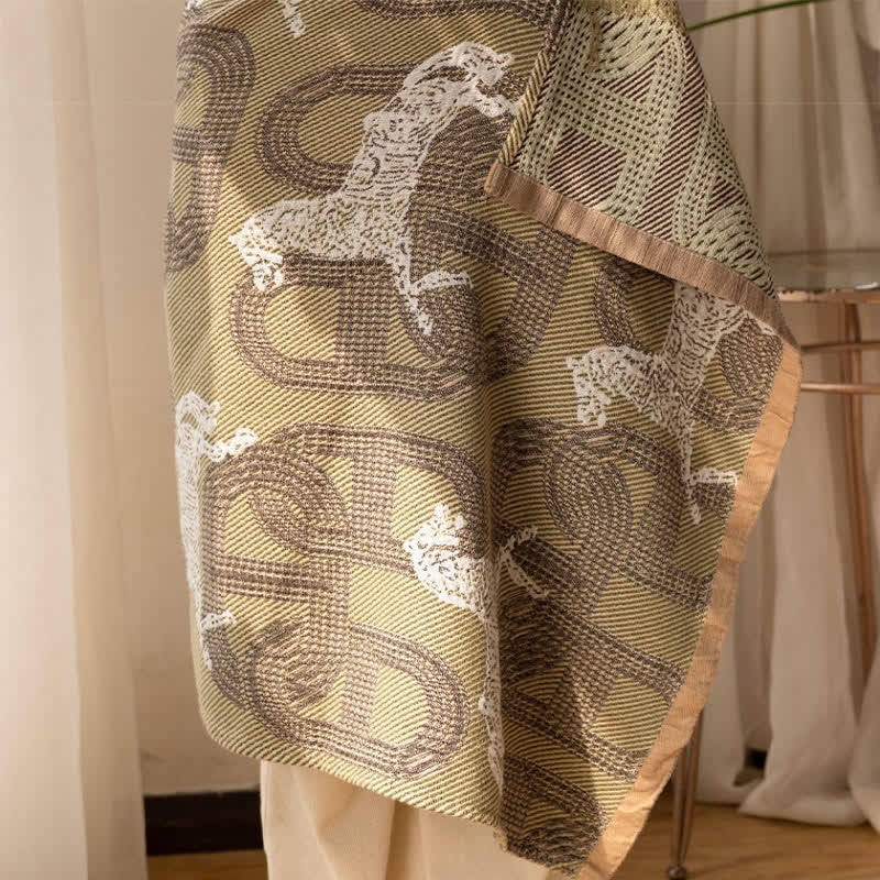 Ownkoti Horse & Geometric Pattern Cotton Bath Towel - image 8