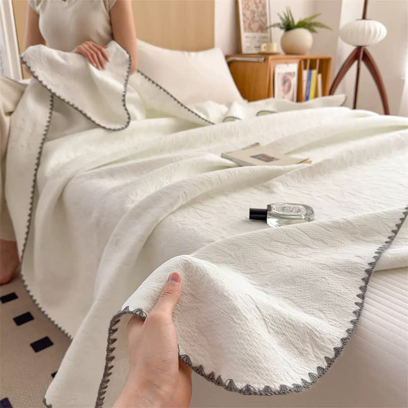 Ownkoti Cotton 3-Layer Gauze Simple Reversible Quilt - image 2