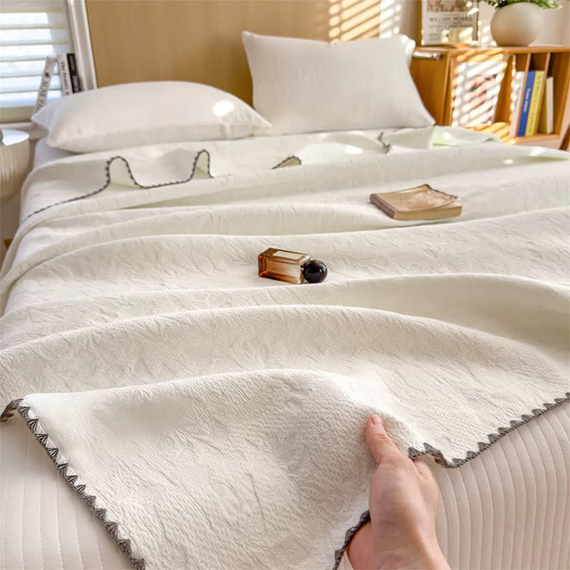 Ownkoti Cotton 3-Layer Gauze Simple Reversible Quilt - image 3