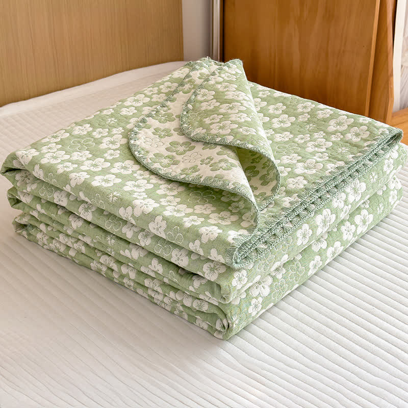 Ownkoti Refresh Floral Cotton 3-Layer Gauze Quilt - image 3