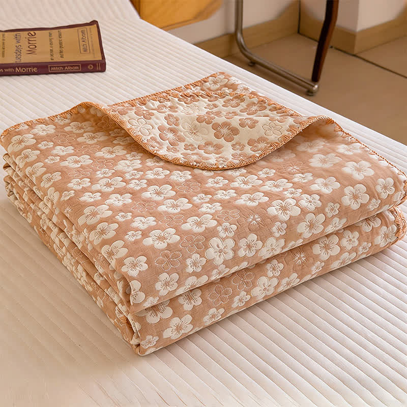 Ownkoti Refresh Floral Cotton 3-Layer Gauze Quilt - image 8