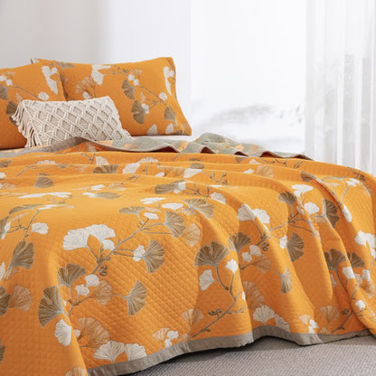 Ownkoti Ginkgo Leaf Organic Cotton Reversible Quilt - image 56