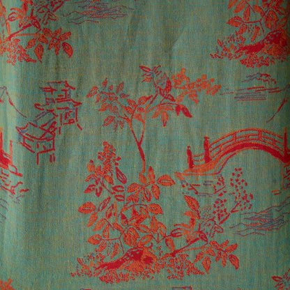 Ownkoti Oriental Bridge & Tree Cotton Kimono Robe - image 12