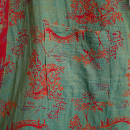 Ownkoti Oriental Bridge & Tree Cotton Kimono Robe - image 13