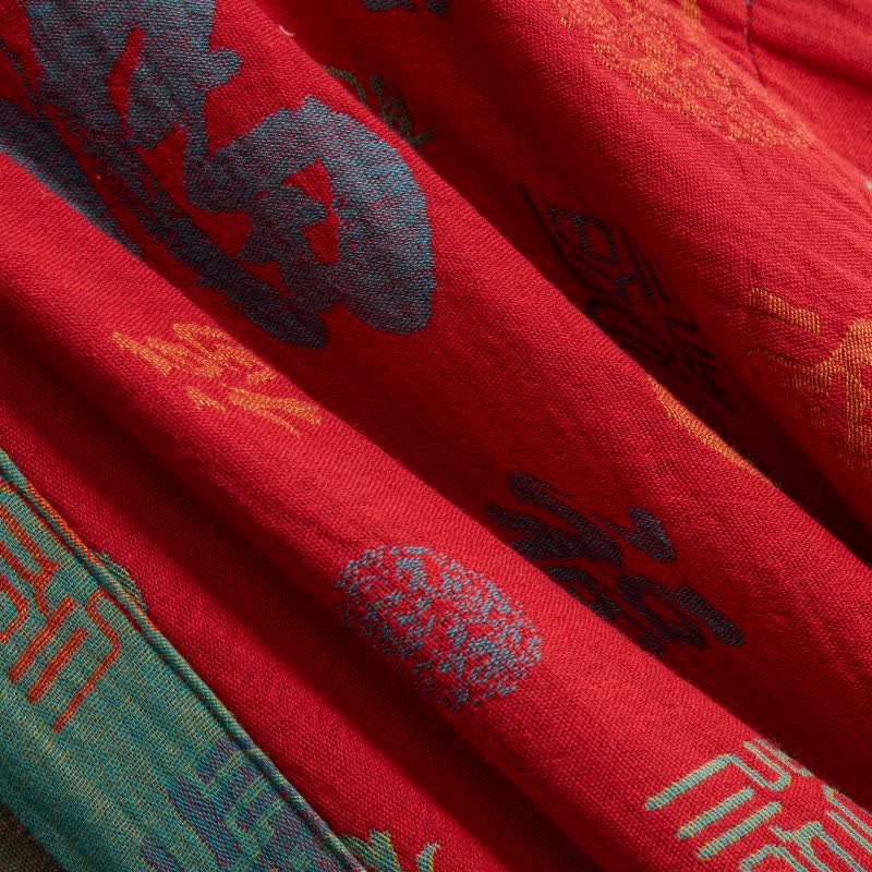 Ownkoti Auspicious Pattern Cotton Gauze Kimono Robe - image 6