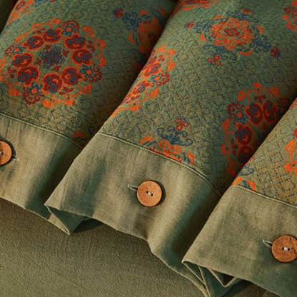 Ownkoti Vintage Geometric Cotton Double Gauze Bedding Set(4PCS) - image 7