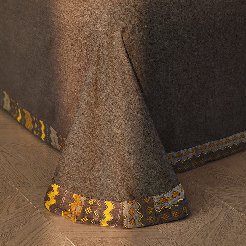 Ownkoti Wavy Stripe Cotton Double Gauze Bedding Set(4PCS) - image 4