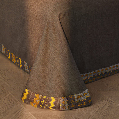 Ownkoti Wavy Stripe Cotton Double Gauze Bedding Set(4PCS) - image 4