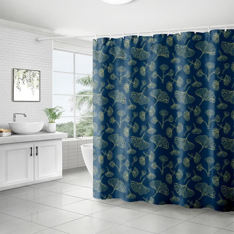 Ownkoti Ginkgo Inspired Print Shower Curtain - image 3