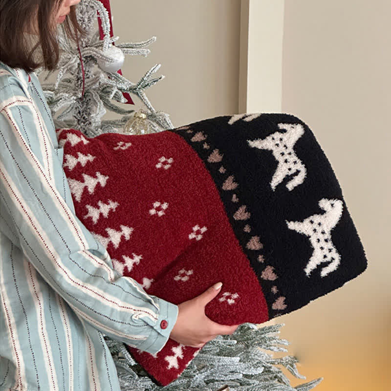 Ownkoti Vintage Nordic Horse & Snowflake Throw Blanket - image 5