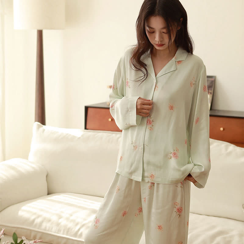 Ownkoti Fresh Green Floral Pajama Set - image 2