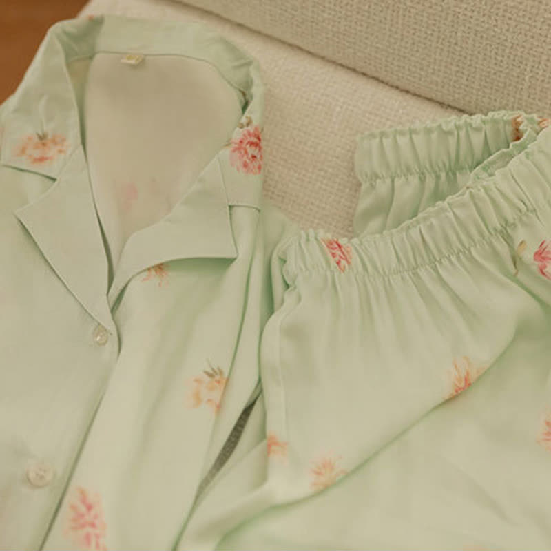 Ownkoti Fresh Green Floral Pajama Set - image 13