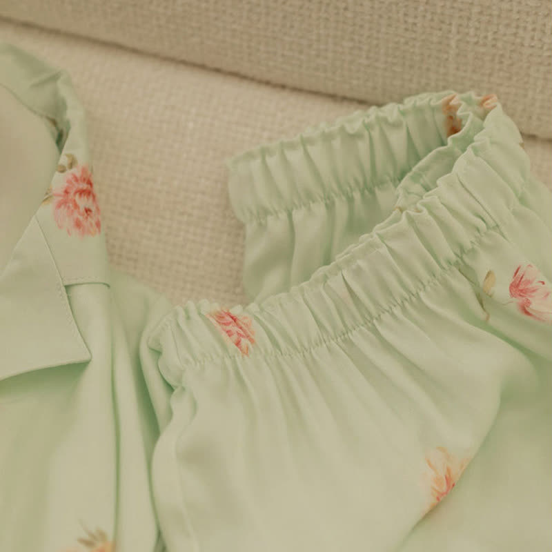 Ownkoti Fresh Green Floral Pajama Set - image 12