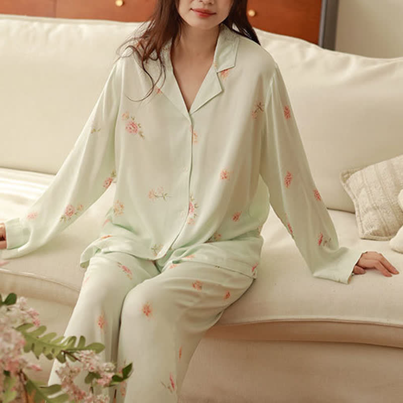 Ownkoti Fresh Green Floral Pajama Set - image 3