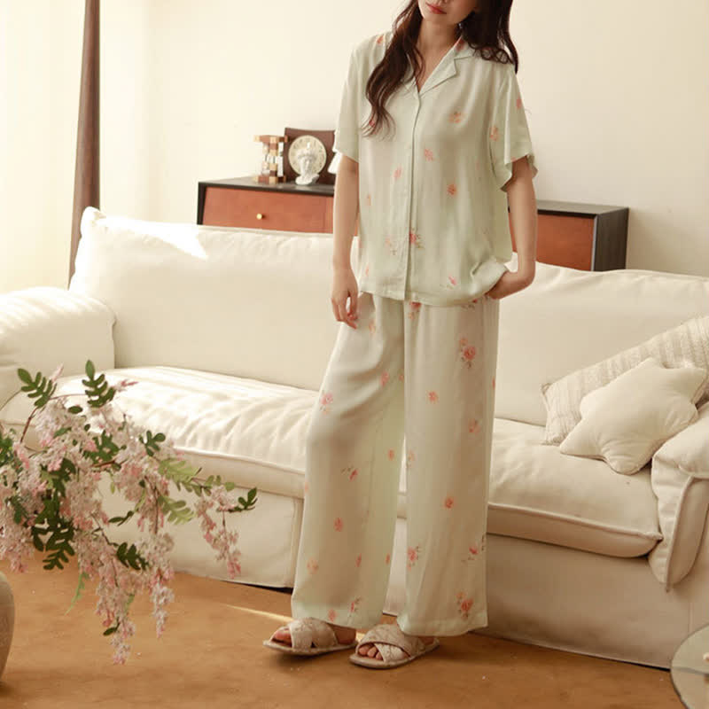 Ownkoti Fresh Green Floral Pajama Set - image 15