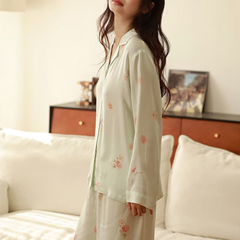 Ownkoti Fresh Green Floral Pajama Set - image 7