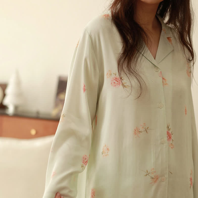 Ownkoti Fresh Green Floral Pajama Set - image 9