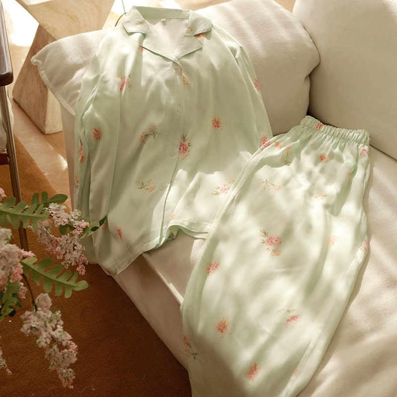Ownkoti Fresh Green Floral Pajama Set - image 10