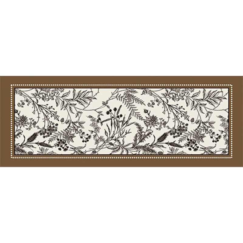 Ownkoti Vintage Elegant Floral Floor Rug - Coffee - 39" x 79" - image 5