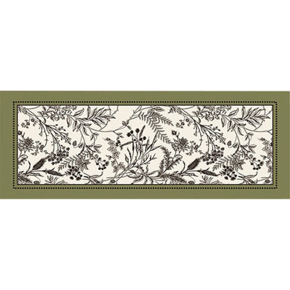 Ownkoti Vintage Elegant Floral Floor Rug - Green - 39" x 79" - image 1